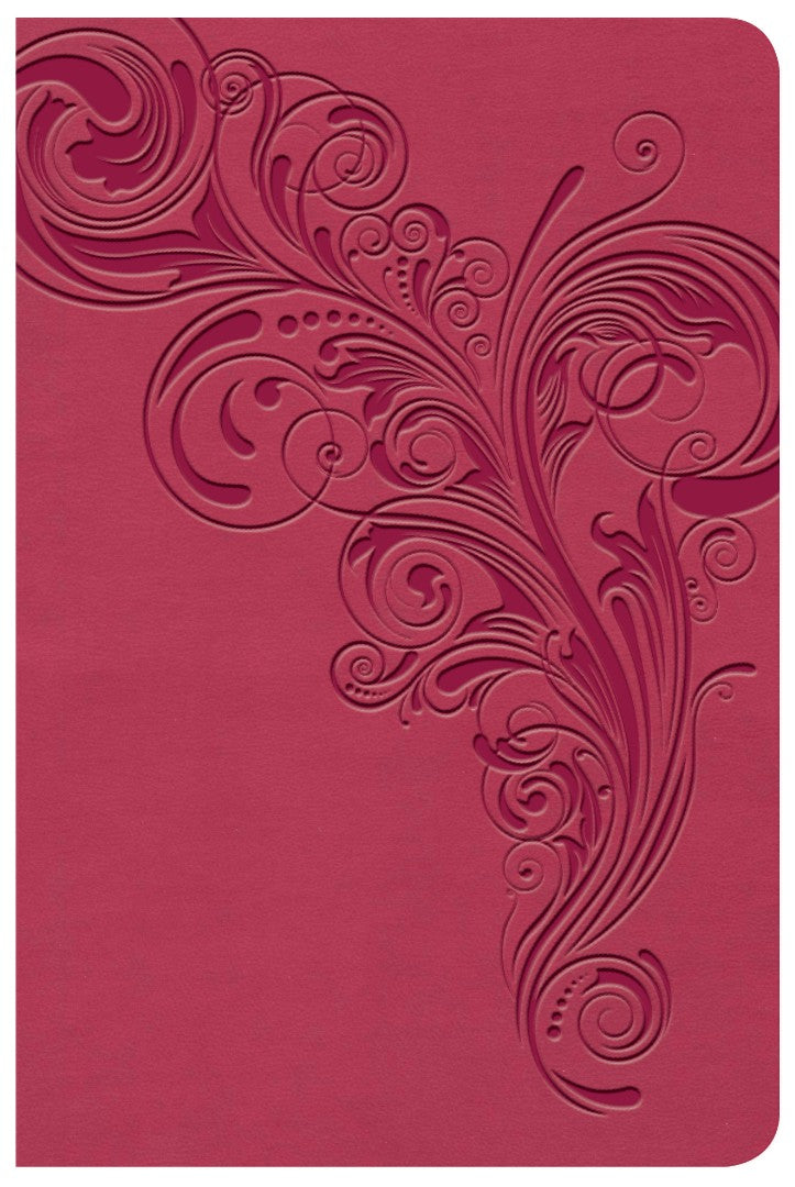 KJV Large Print Compact Reference Bible, Pink LeatherTouch