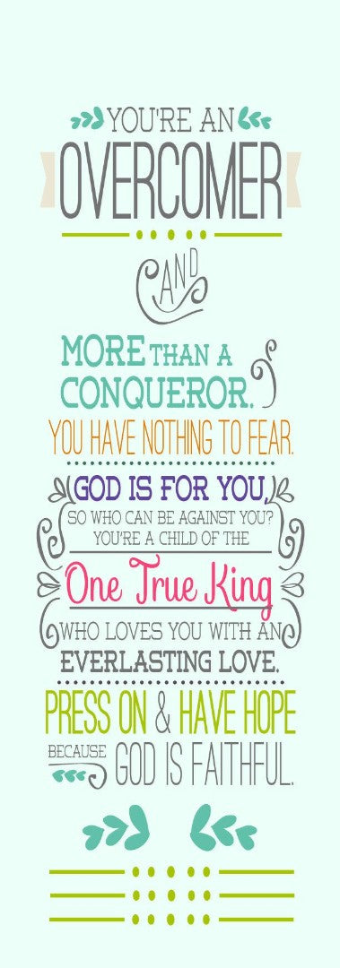 Overcomer Bookmark