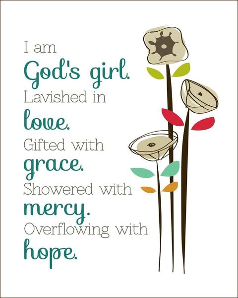God's Girl Mini Card
