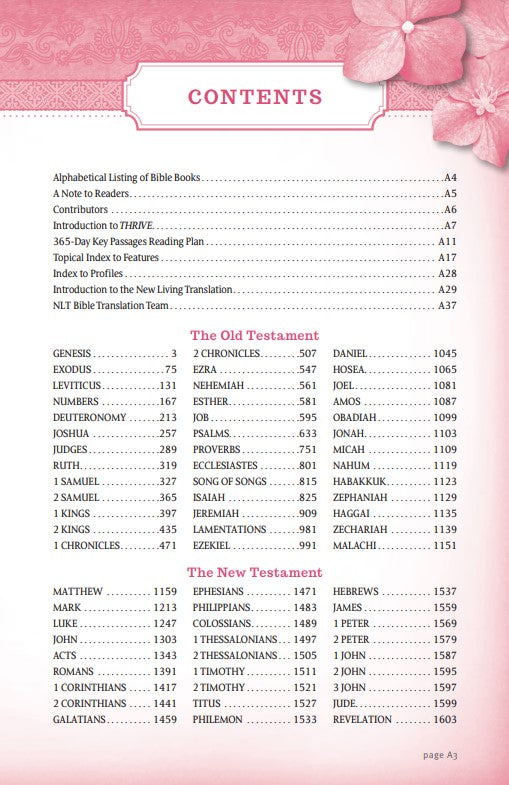 NLT THRIVE Devotional Bible for Women (Hardcover)