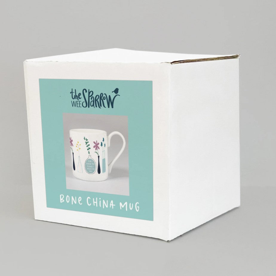 'For I Know' (Stems) Bone China Mug