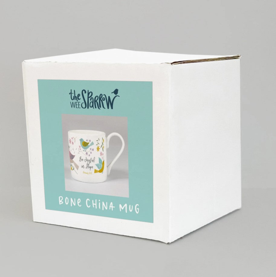 'Joyful in Hope' (Birds of Joy) Bone China Mug