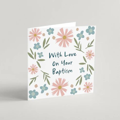 With Love On Your Baptism Greeting Card & Envelope