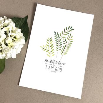 Be Still - A5 Print