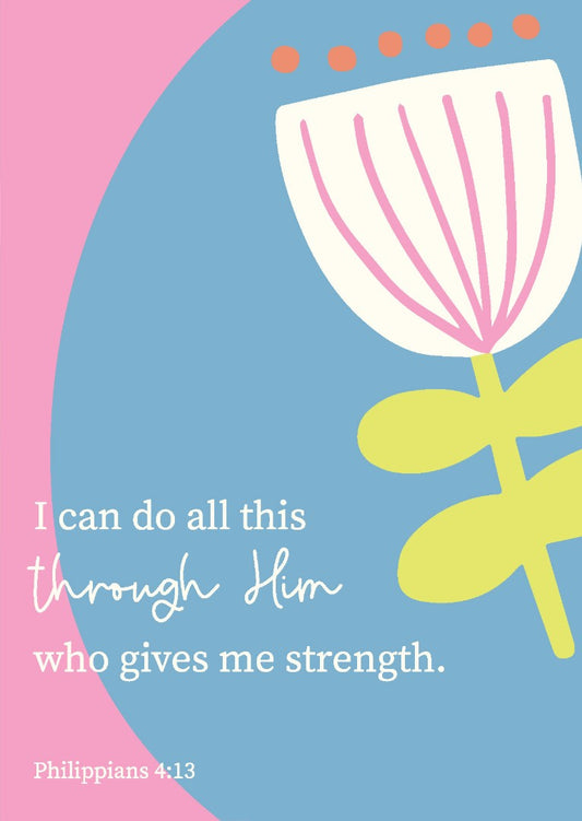 I Can Do All This Postcard - Pack Of 12