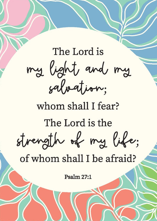 Lord Is My Light Postcard - Pack Of 12