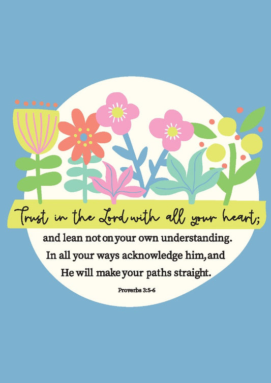 Trust In The Lord Postcard - Pack Of 12