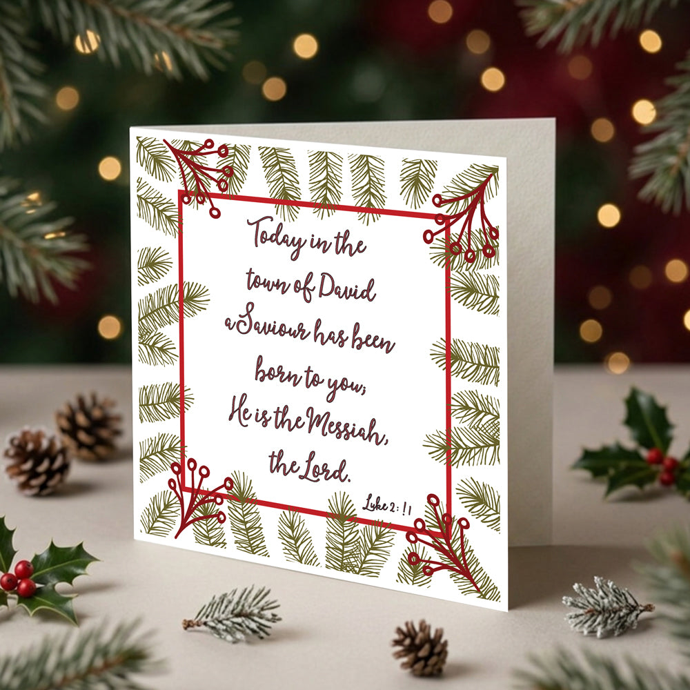 A Saviour Has Been Born Christmas Cards (pack of 10)
