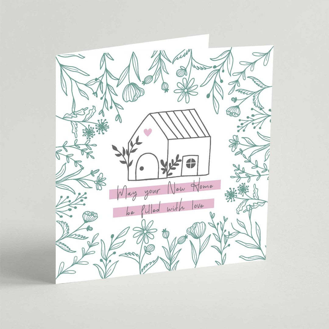 May Your New Home Be Filled With Love Square Card