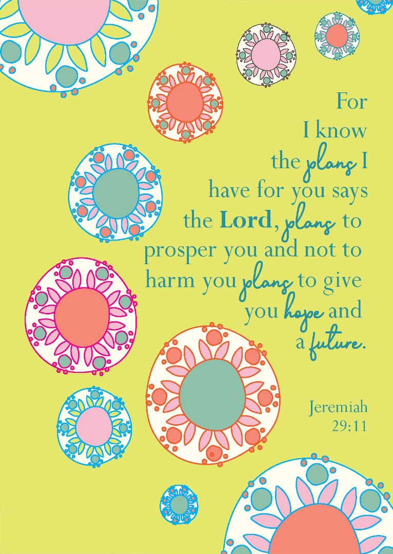 For I Know (Colour Burst) Postcard - Pack Of 12