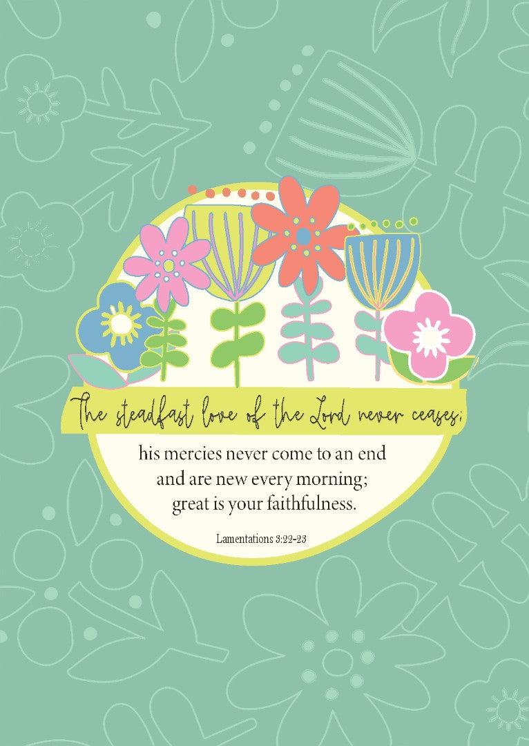 Great Is Your Faithfulness Postcard - Pack Of 12