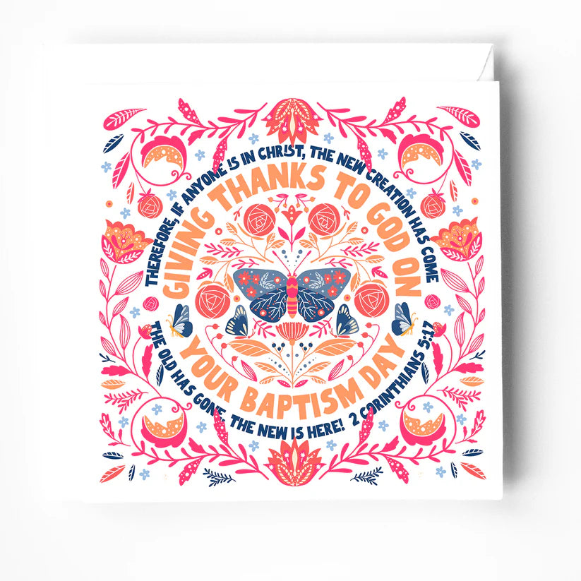 Baptism greeting card