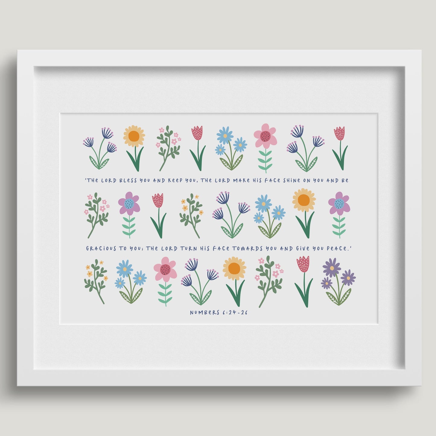 'The Lord Bless You (Spring version)' - A3 Print