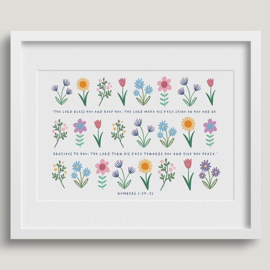'The Lord Bless You (Spring version)' - A4 Print
