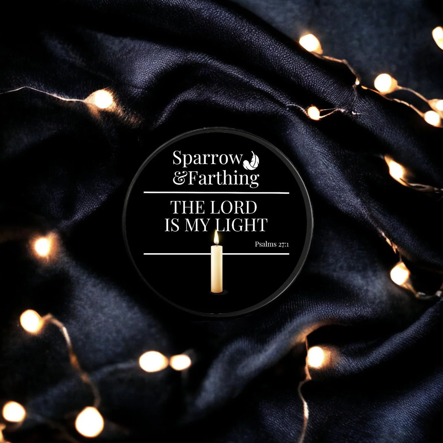 'The Lord is My Light' Scented Candle - Coconut & Lemongrass