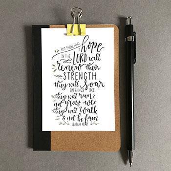 'But Those Who Hope' - Mini Cards