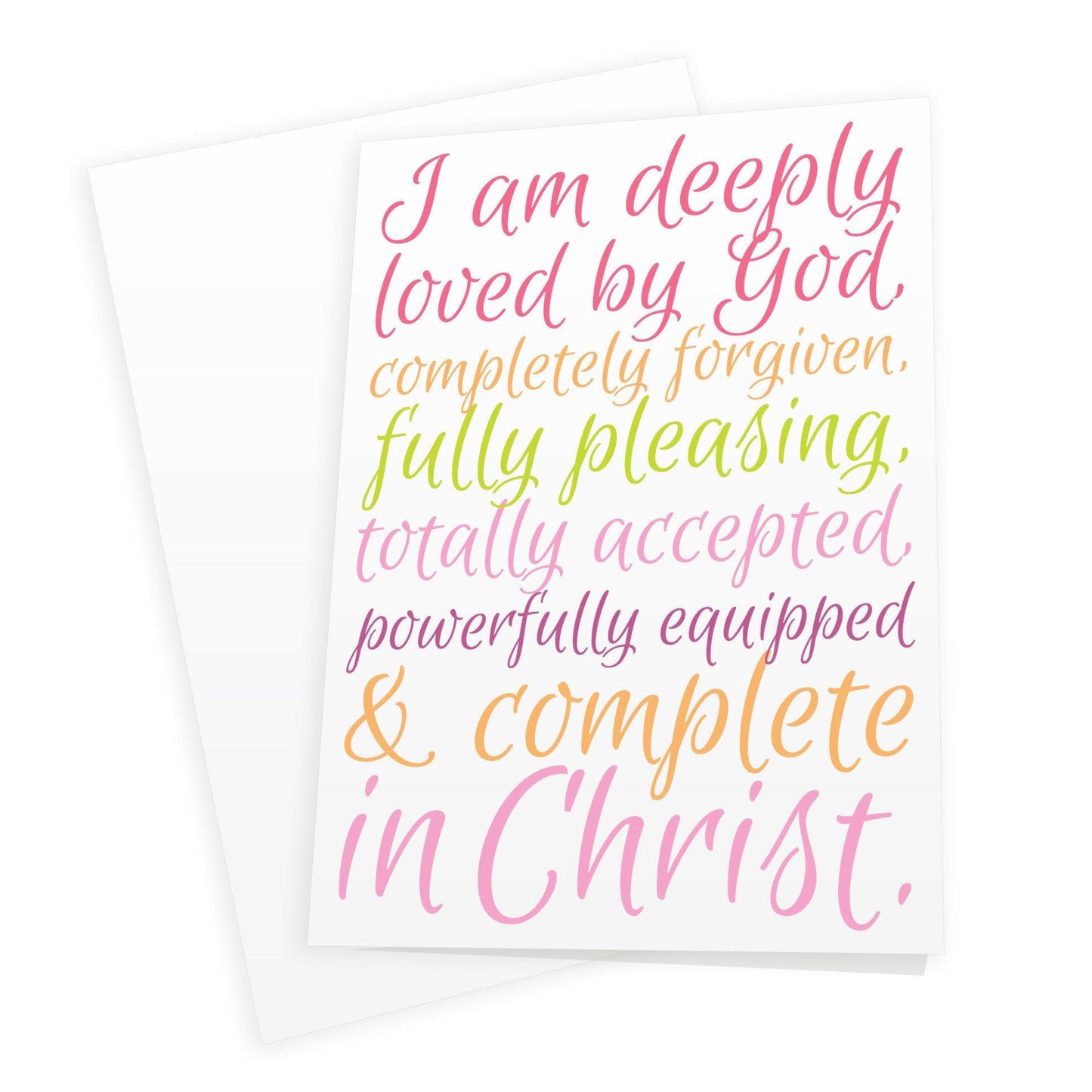 'Deeply Loved' Calm Mix by Preditos - Greeting Card