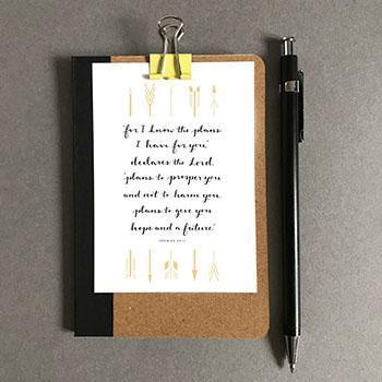 For I know the plans (Arrows) - Mini Card