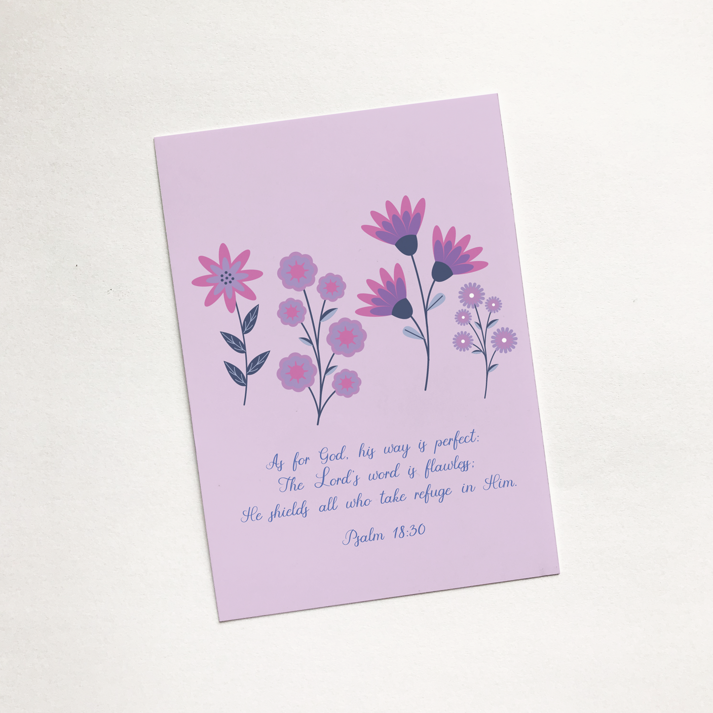 'His Way is Perfect' Mini Sharing Card