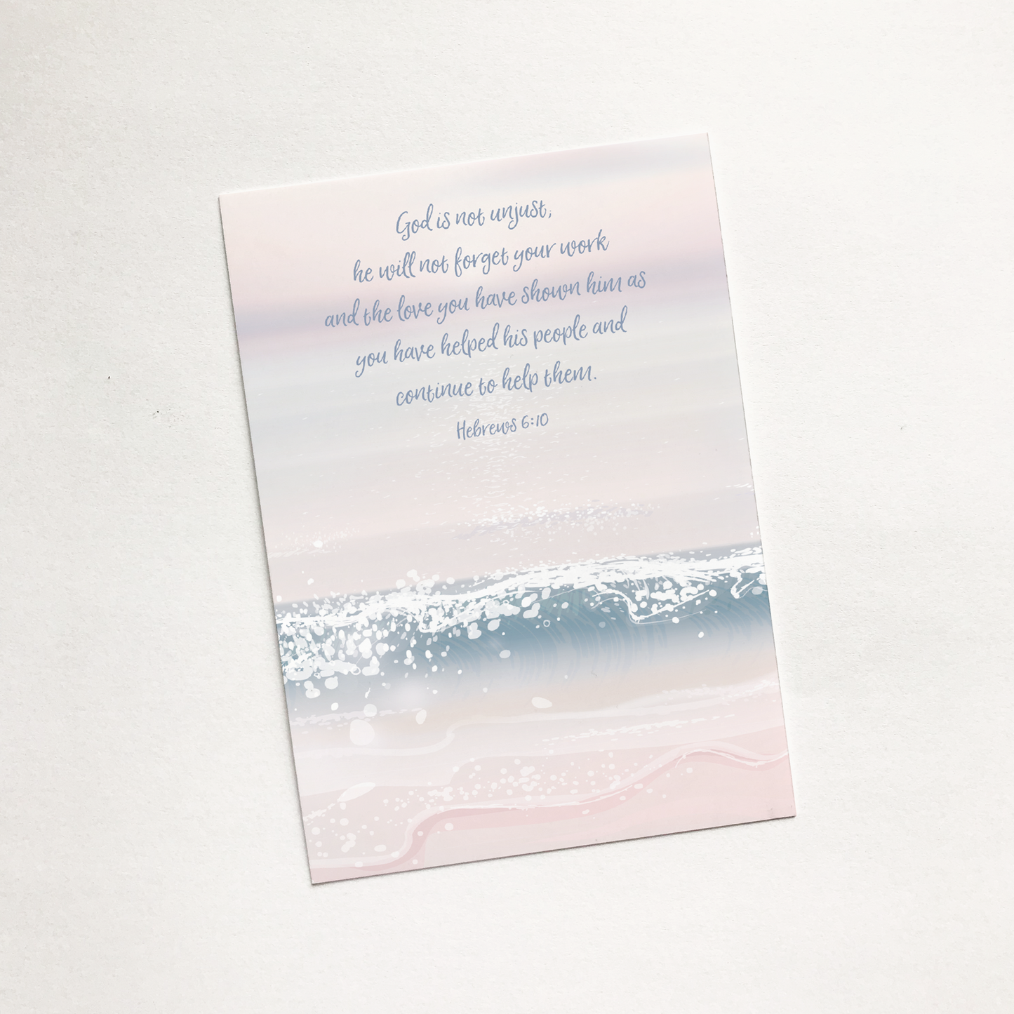 He Will Not Forget Mini Sharing Card