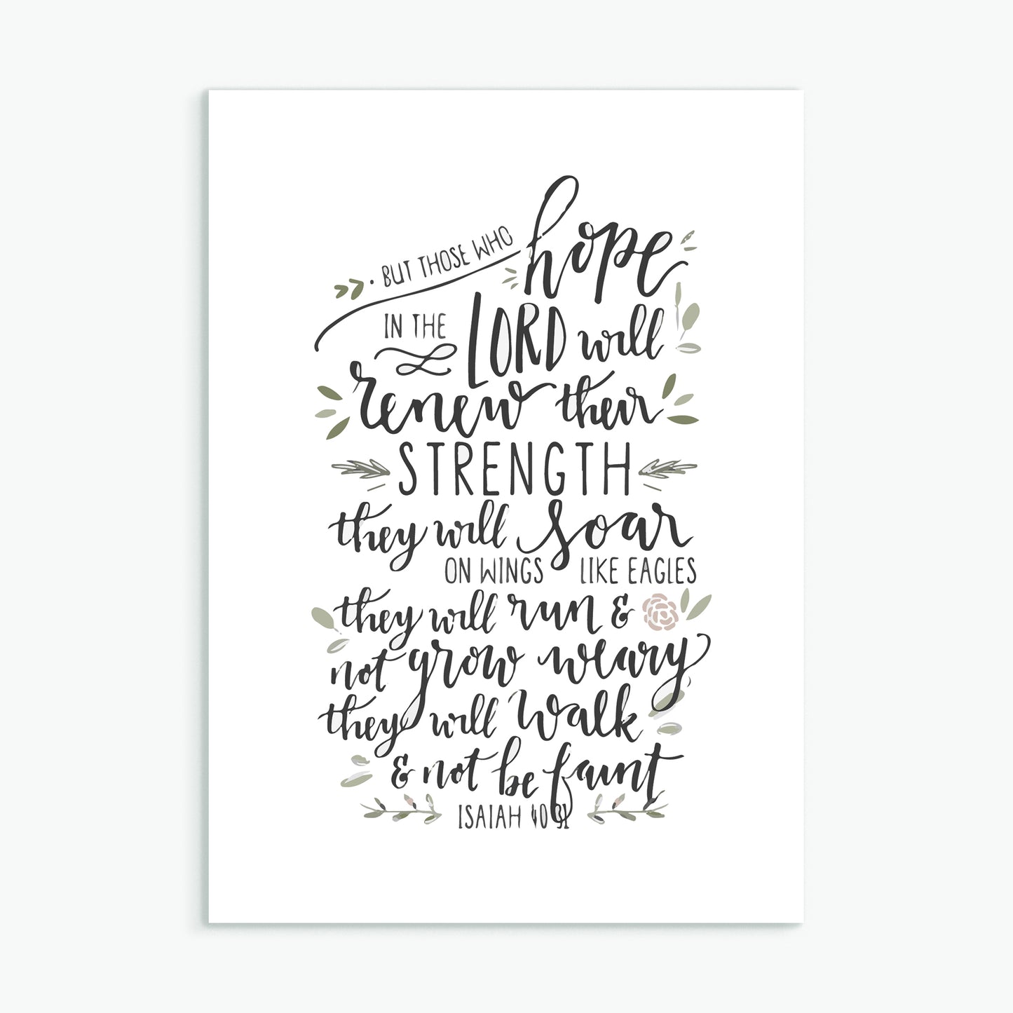 'But Those Who Hope' - Greeting Card