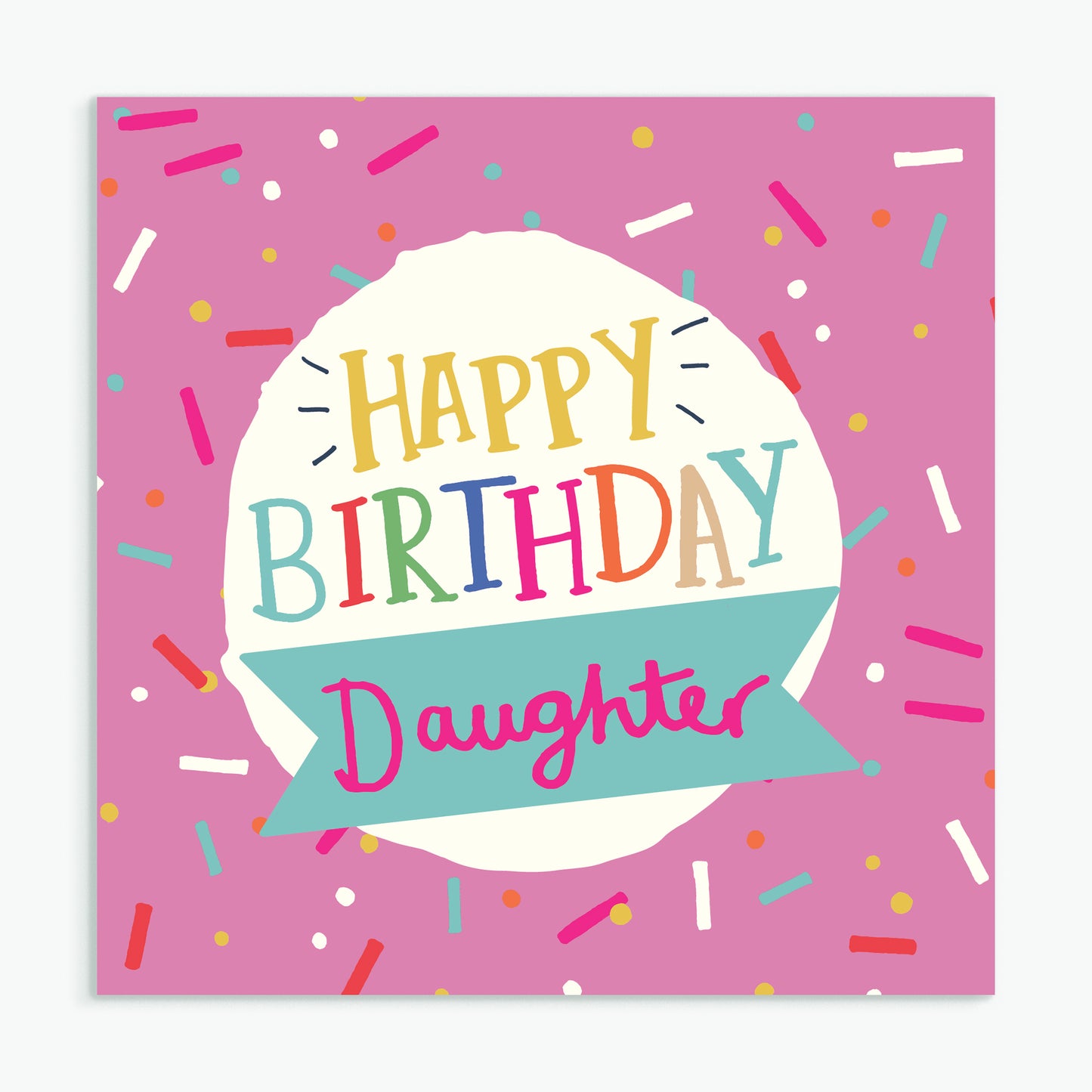 'Happy Birthday Daughter' Greeting Card and Envelope