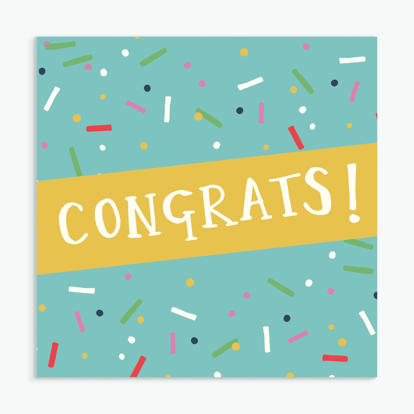 'Congratulations' Greeting Card & Envelope