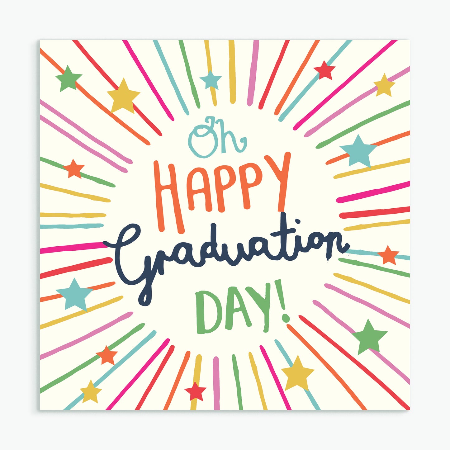 'Happy Graduation Day' Greeting Card & Envelope