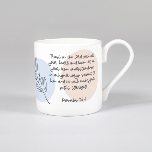 'Trust in the Lord' (Flora) Bone China Mug