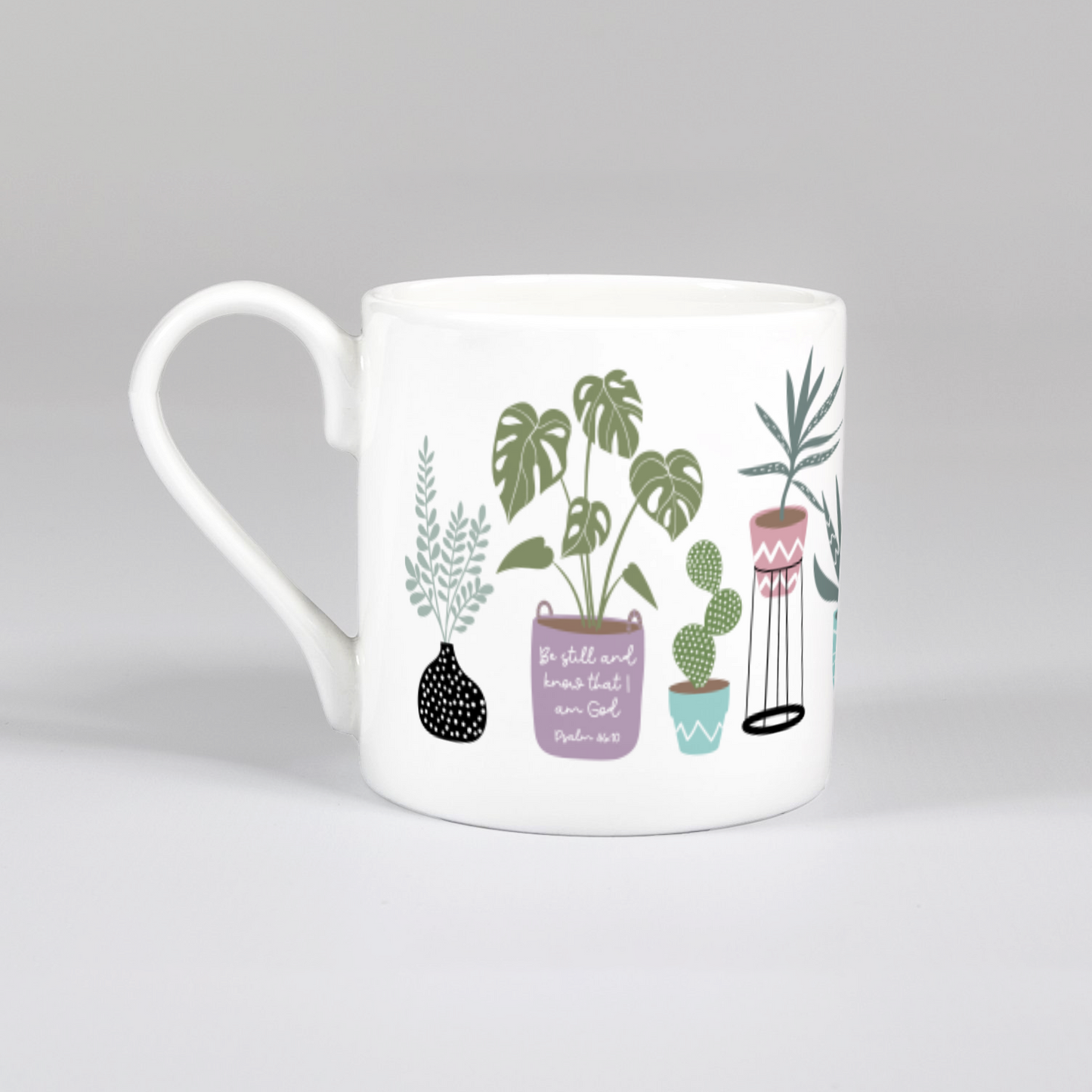 'Be Still' (House Jungle) Bone China Mug
