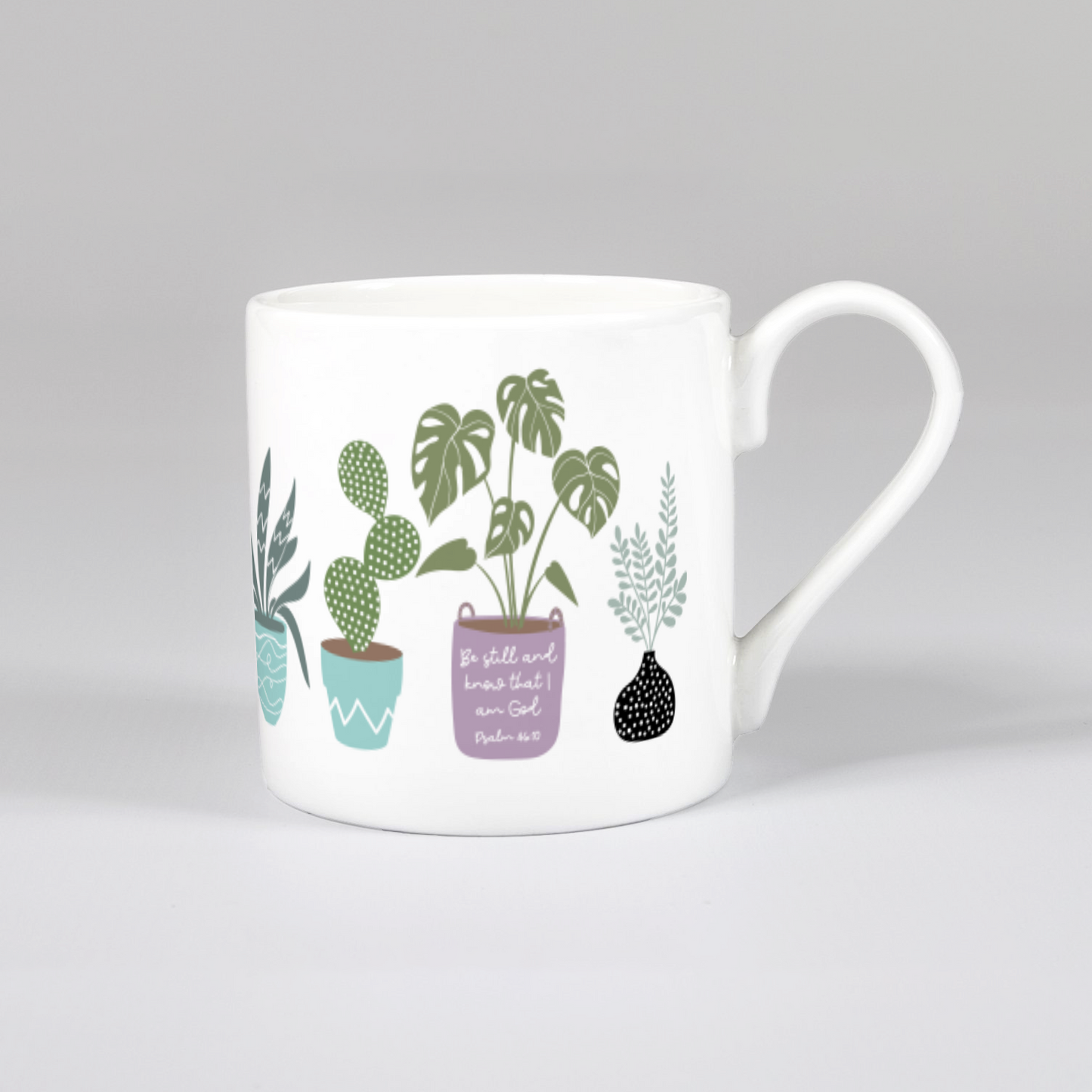 'Be Still' (House Jungle) Bone China Mug