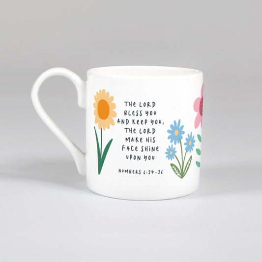 'The Lord Bless you' (Spring) Bone China Mug