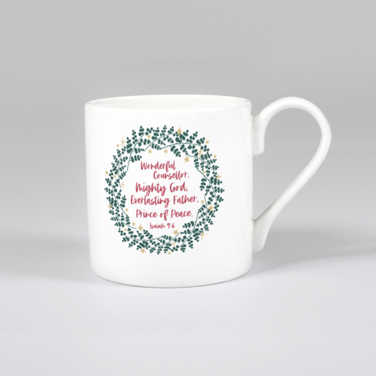 'Wonderful Counsellor' Christmas Mug