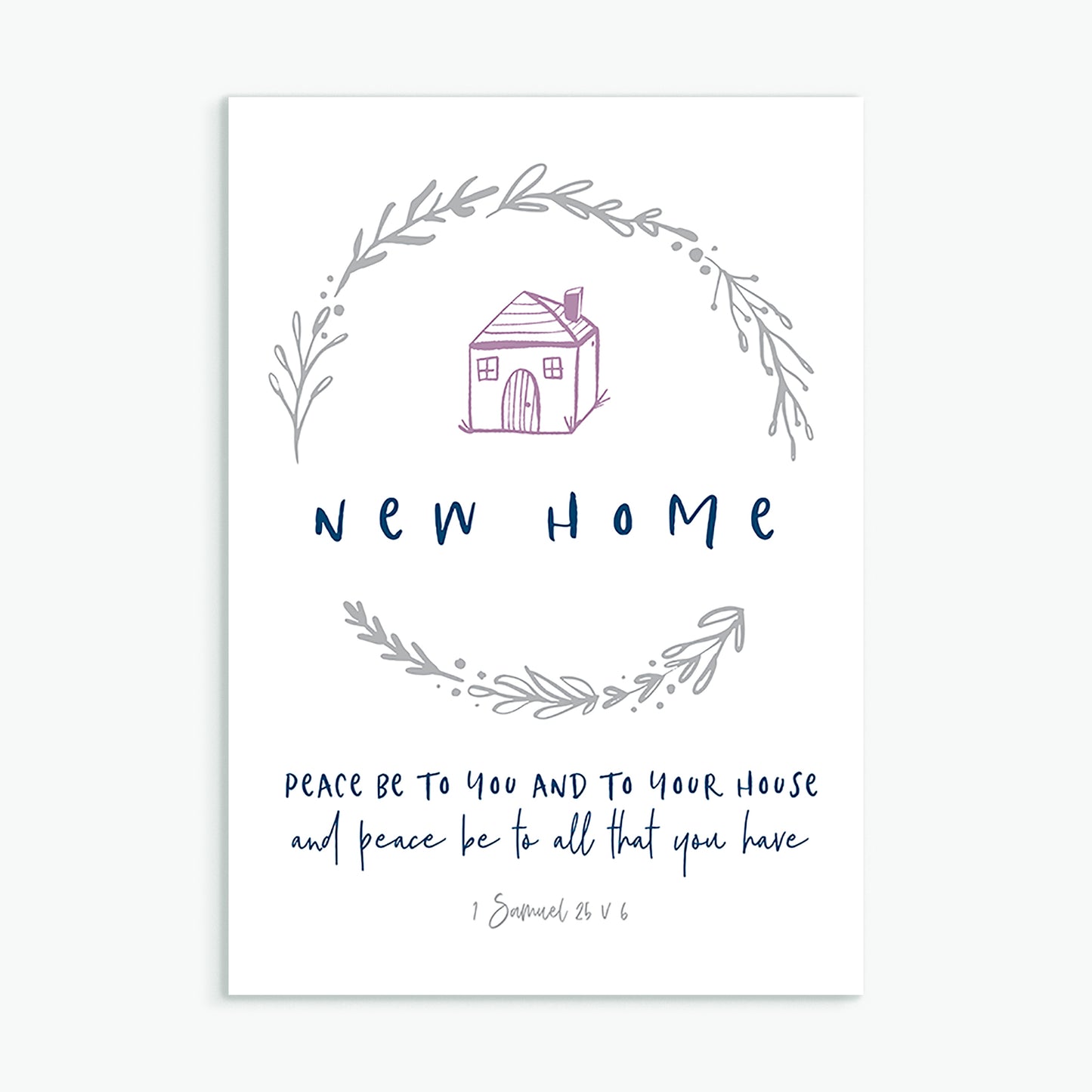 'New Home' greeting card