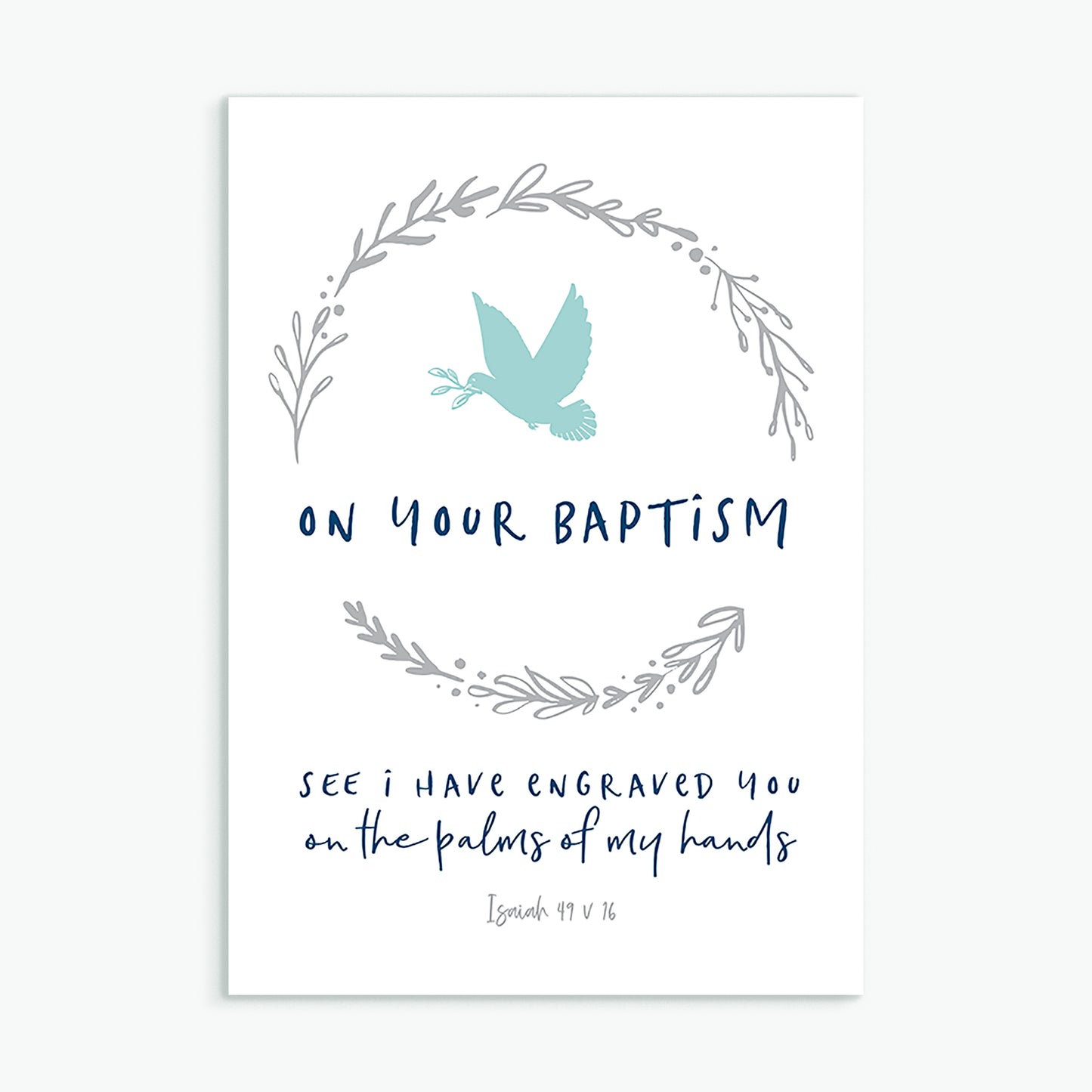 'On Your Baptism' greeting card