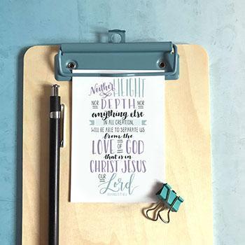 'Nothing Can Separate Us' - Christian Mini Sharing Card