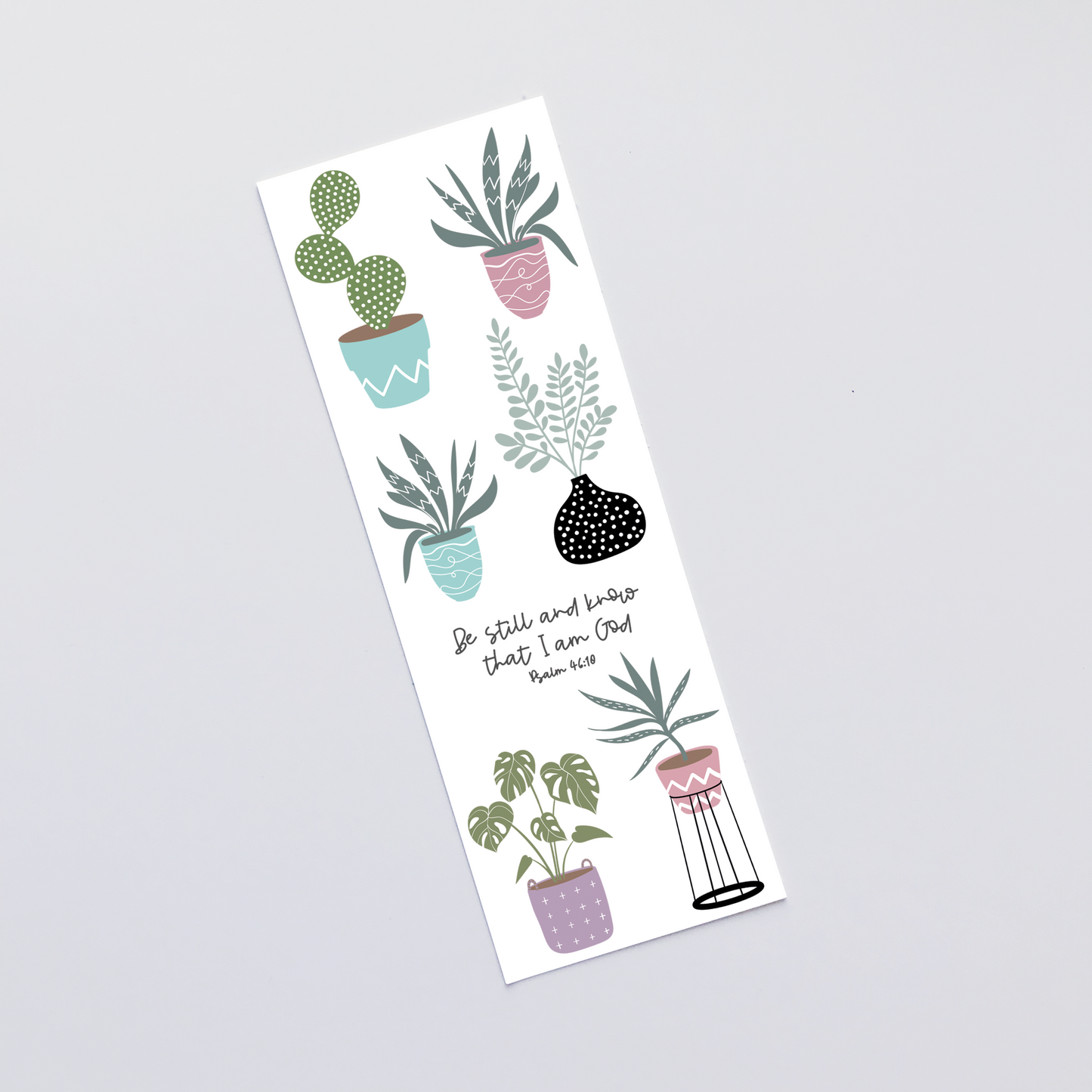Christian Bookmark Gift - Be Still Psalm 46:10 - The Wee Sparrow