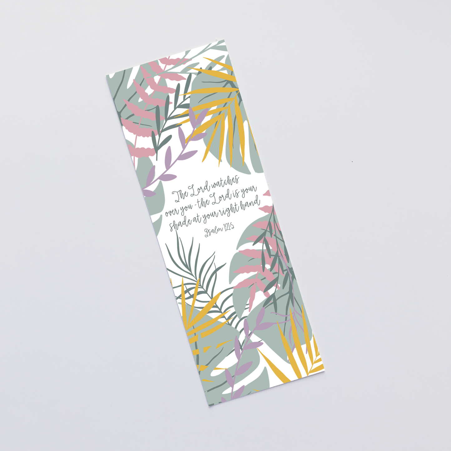 Christian Bookmark Gift - The Lord Watches Over You Psalm 121:5 - The Wee Sparrow