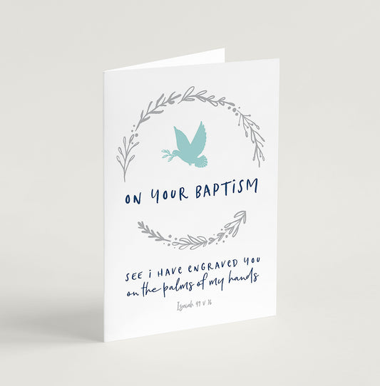 'On Your Baptism' greeting card