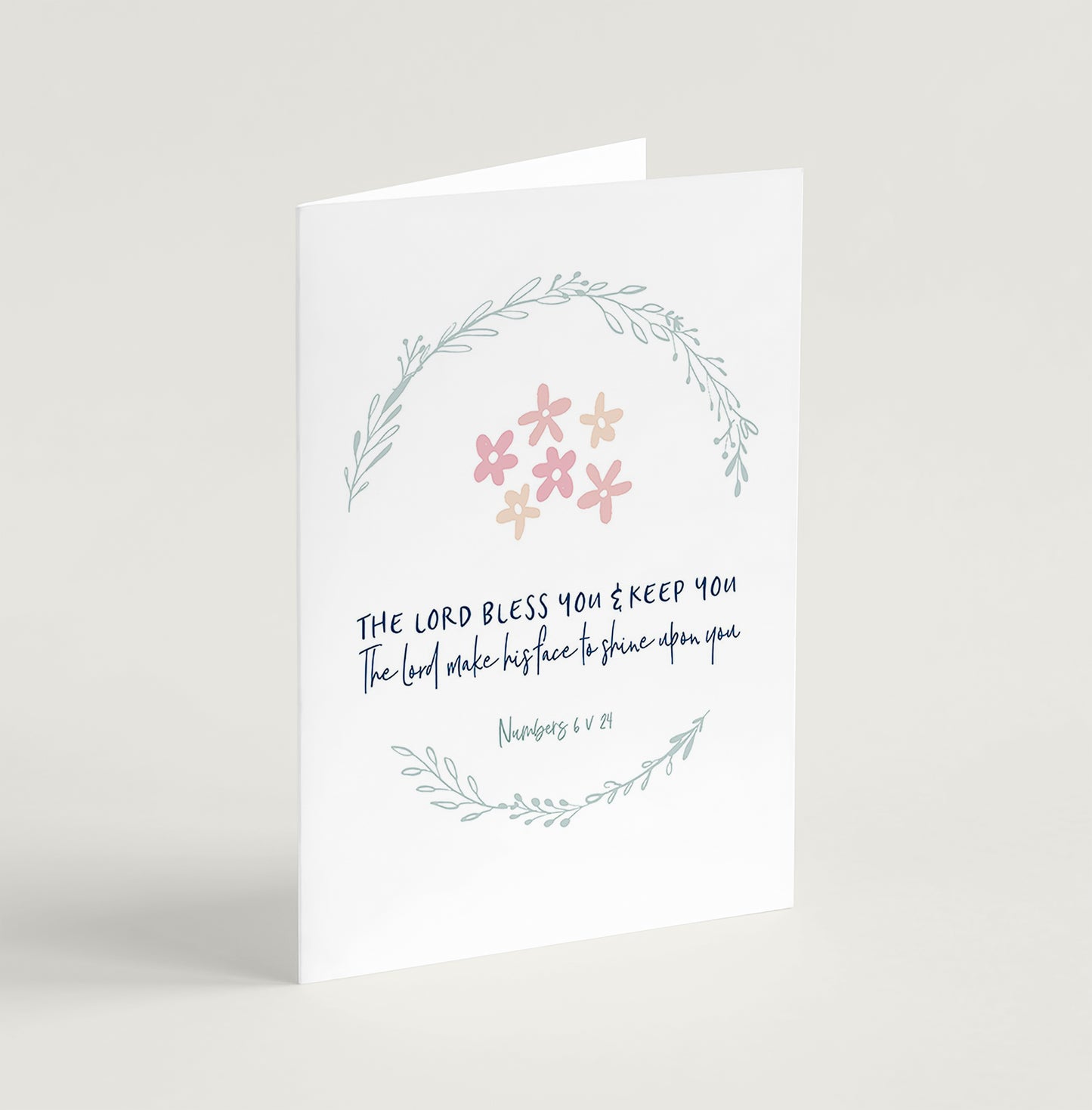 The Lord bless you greeting card