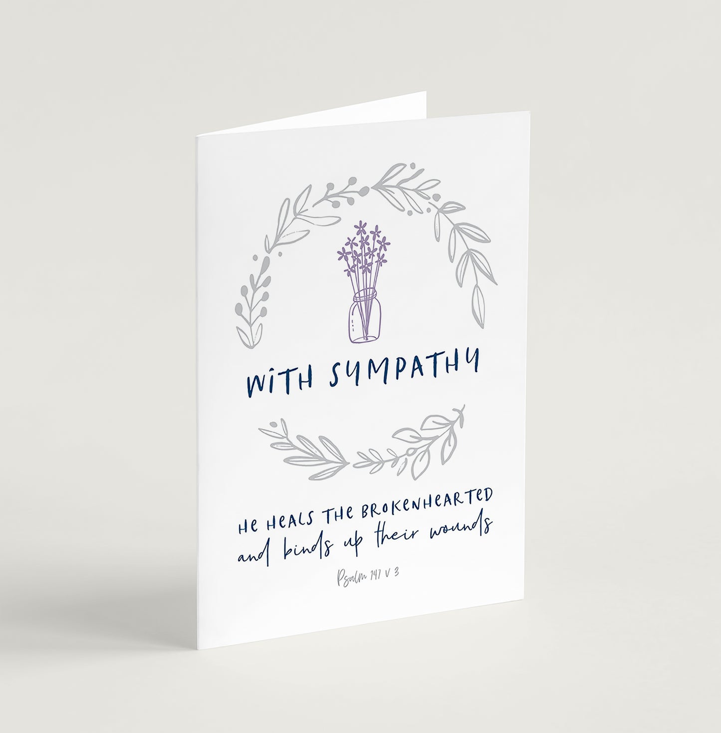 'With Sympathy' greeting card