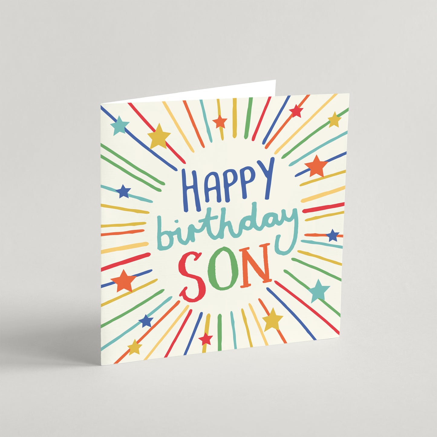 'Happy Birthday Son' Greeting Card & Envelope
