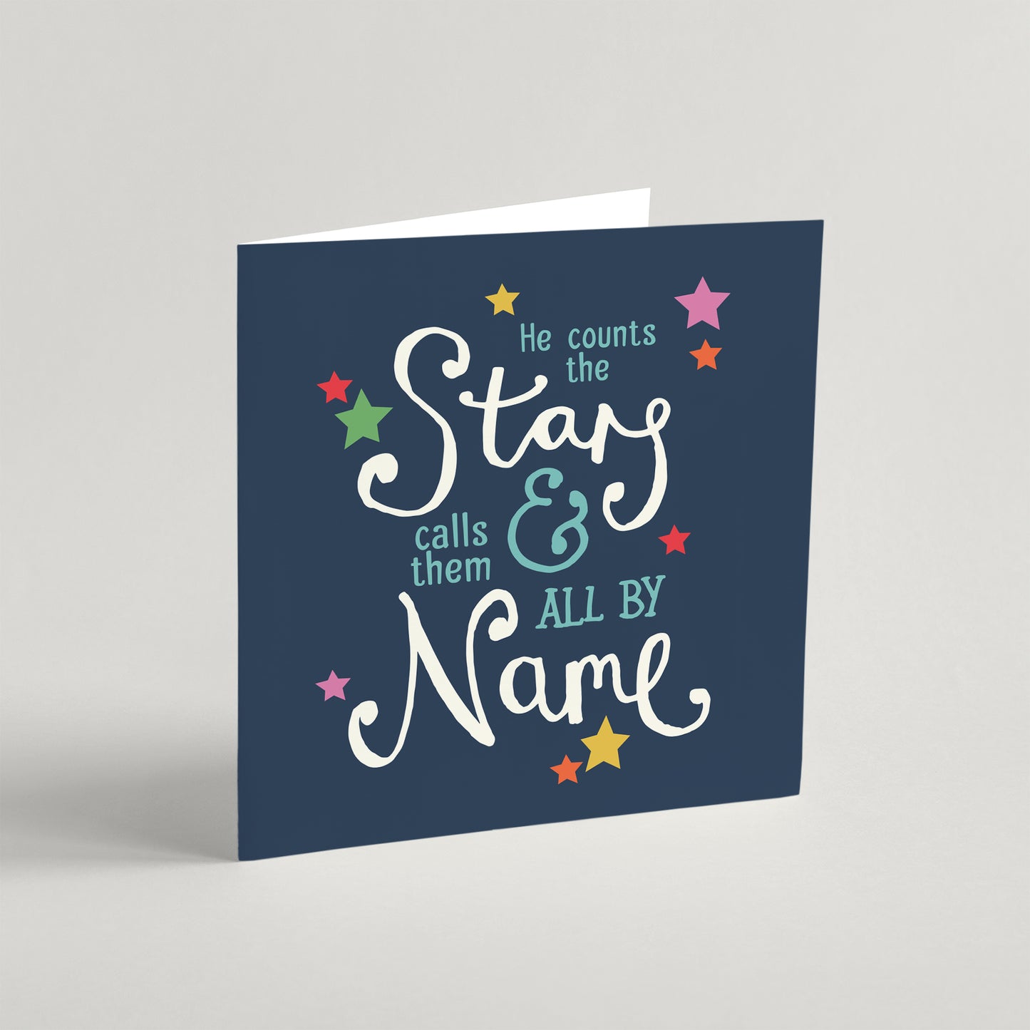'He Counts The Stars' New Baby Card & Envelope