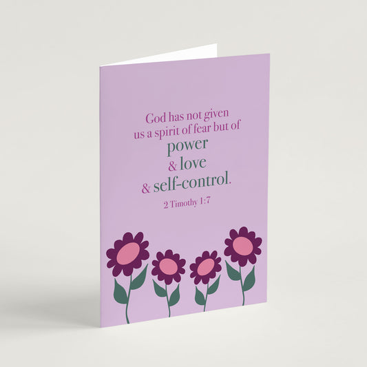 'Power and Love' Encouragement Card & Envelope