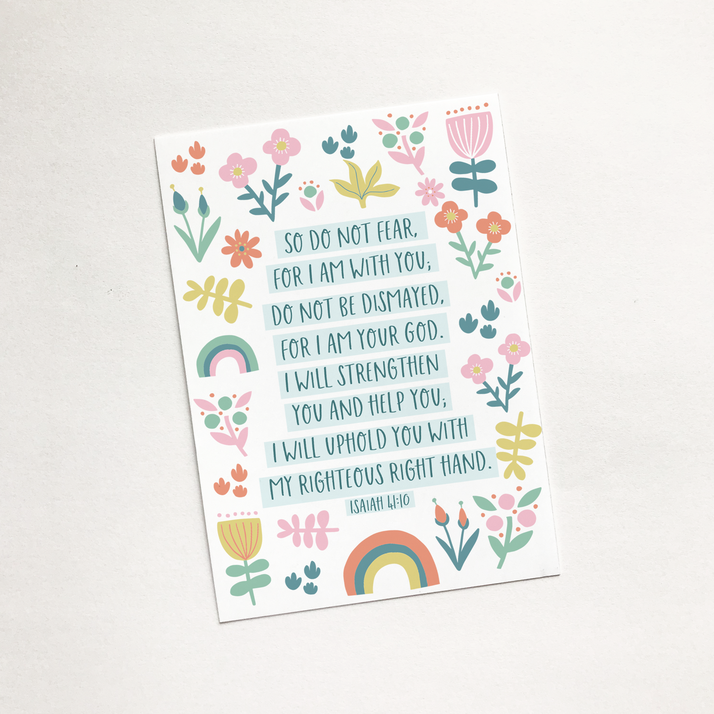 'So Do Not Fear' (Joy) - Christian Mini Sharing Card