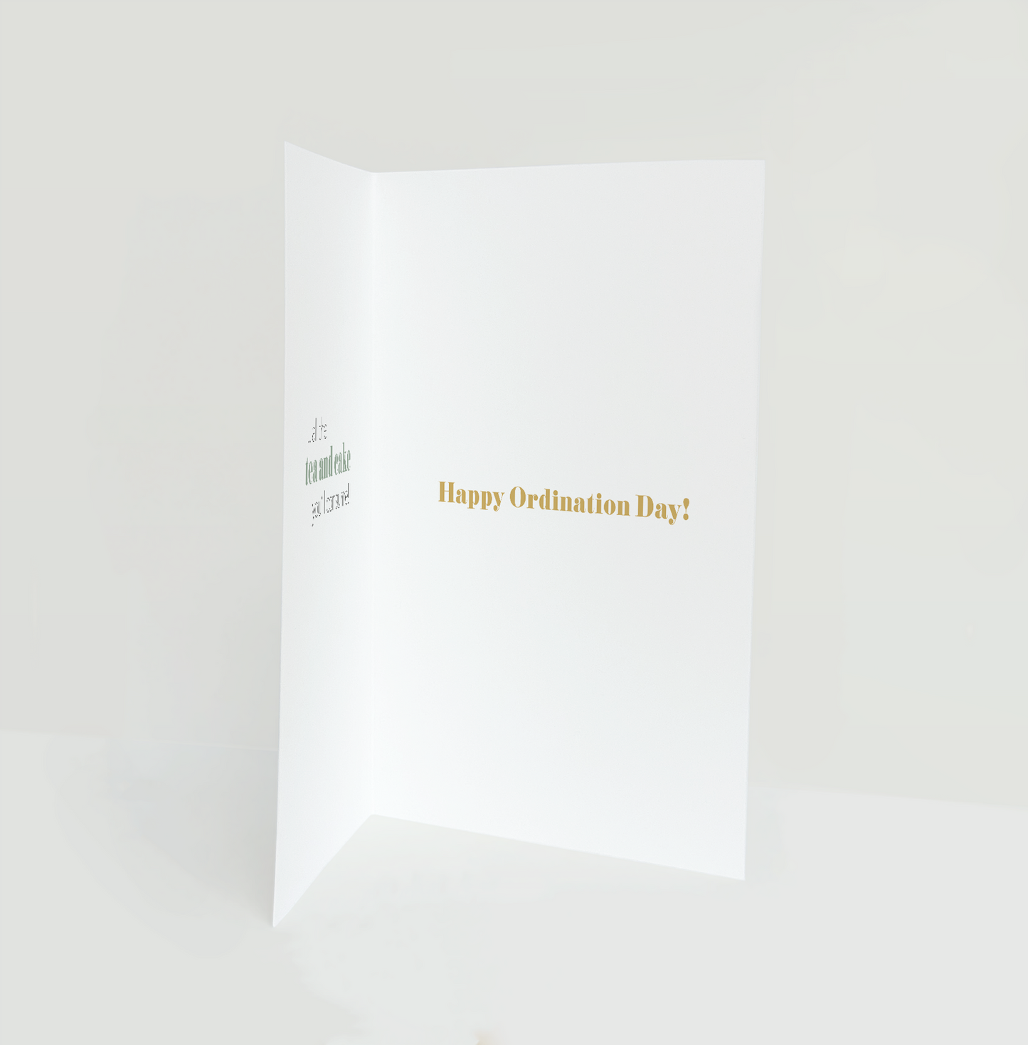 Tea And Cake Funny Ordination Card