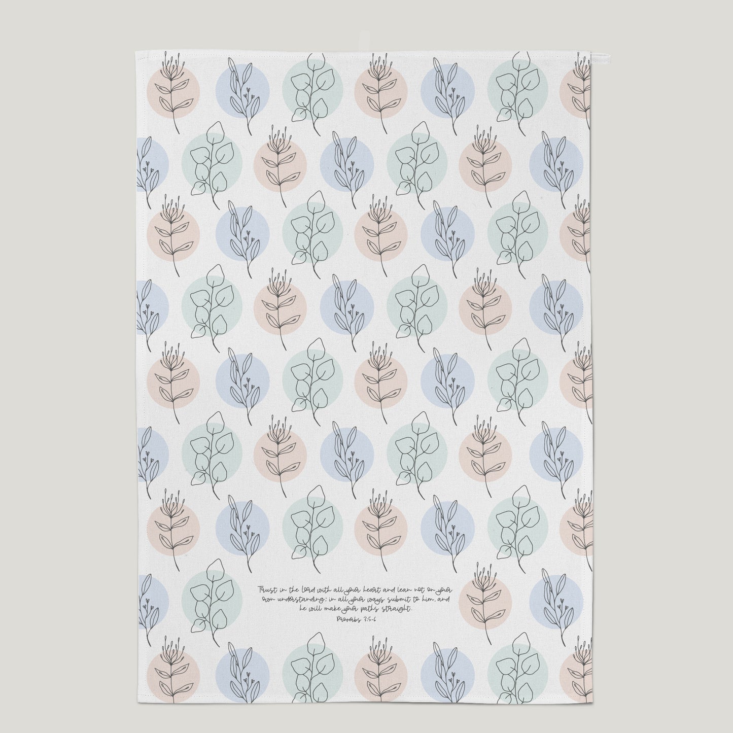 'Trust in the Lord' (Flora) - Tea Towel