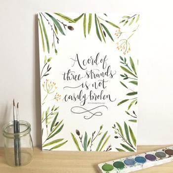 'A Cord of Three Strands' by Emily Burger - Print