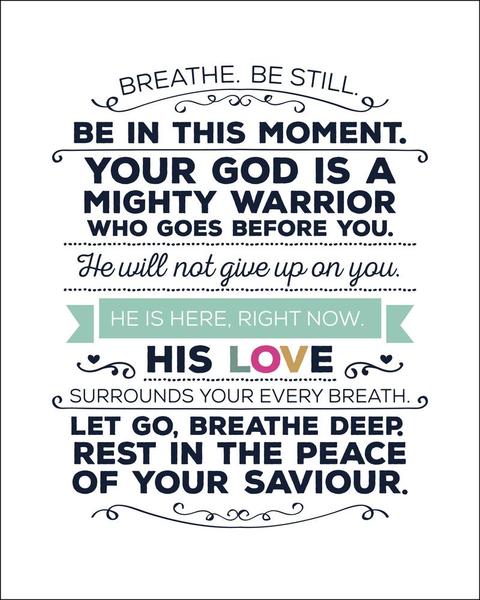 Breathe Be Still Mini Card