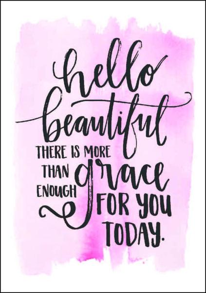 Hello Beautiful Mini Card